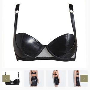 Something Wicked Nina Balconette Bra Leather